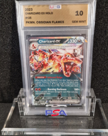 OBSIDIAN FLAMES - Pokémon - Graded Card UCG 10 - Charizard EX Holo - 125/197 - one of the first in the world - 2023