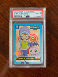 Upper Deck - Digimon - Graded Card Sora & yokomon PSA 8 - 1999
