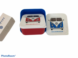 Set 3 Lunchtrommels - Volkswagen Kampeerbus VW T1 M/L/XL