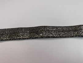 Hair tie / armband zilver grijs