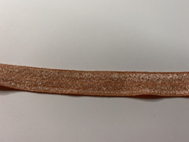 Hair tie / armband orange glitter