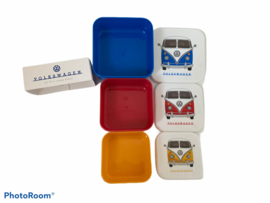 Set 3 Lunchtrommels - Volkswagen Kampeerbus VW T1 M/L/XL