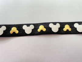 Hair tie / armband zwart micky