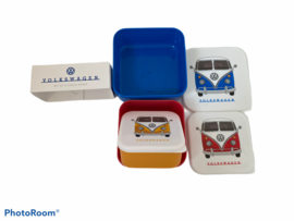 Set 3 Lunchtrommels - Volkswagen Kampeerbus VW T1 M/L/XL
