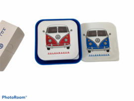 Set 3 Lunchtrommels - Volkswagen Kampeerbus VW T1 M/L/XL