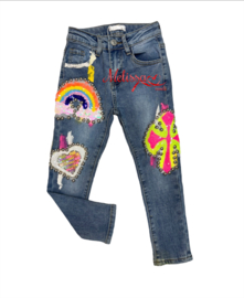 ‘Regenboog ‘meisjes jeansbroek