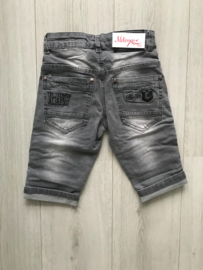 “Ribben” short broek licht grijs