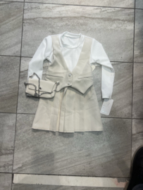 Ruya Meisjes  jurk crème .