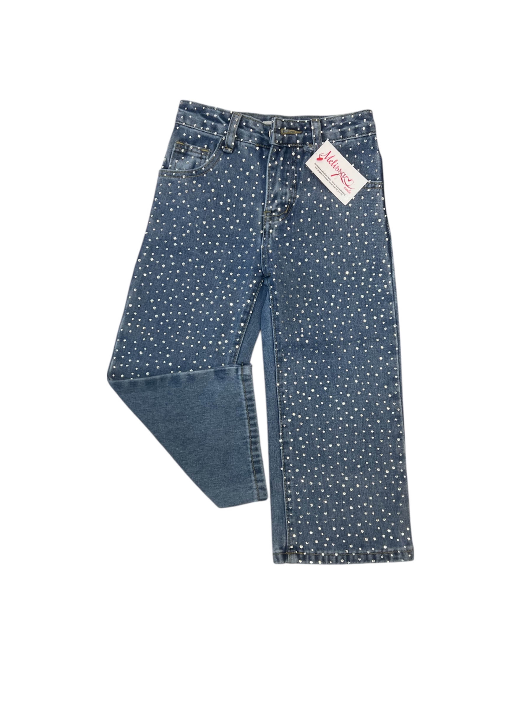 ‘Glitter ‘ meisjes  jeans broek.