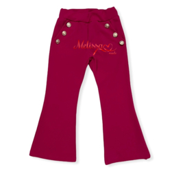 'Helga' flair Pants Fuchsia.