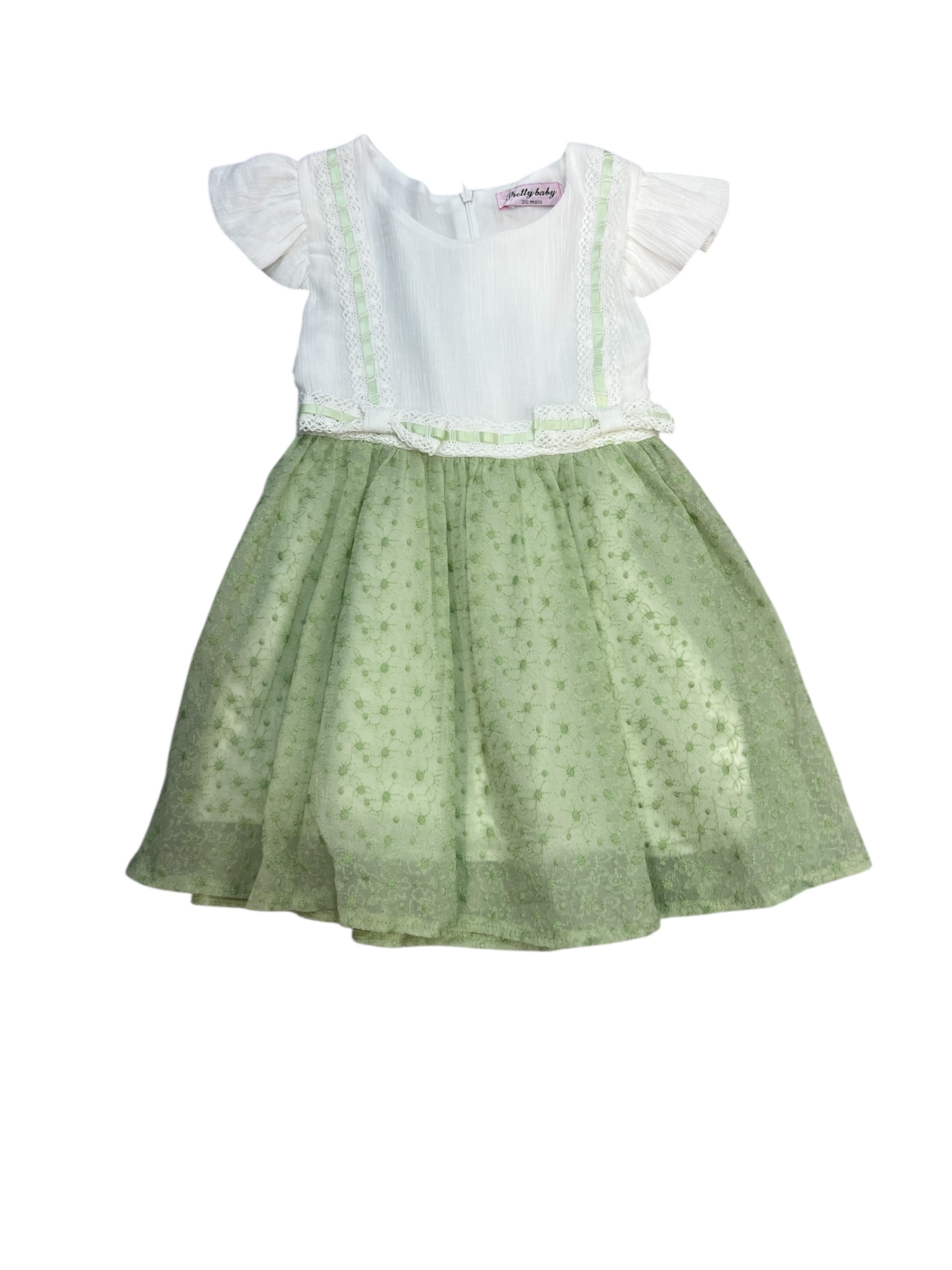 ‘Manouk’ baby jurk groen