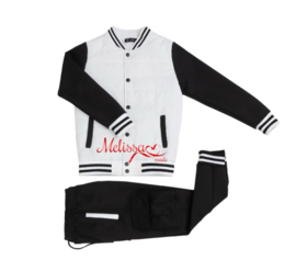 'Lucas' jongens trainingspak wit.