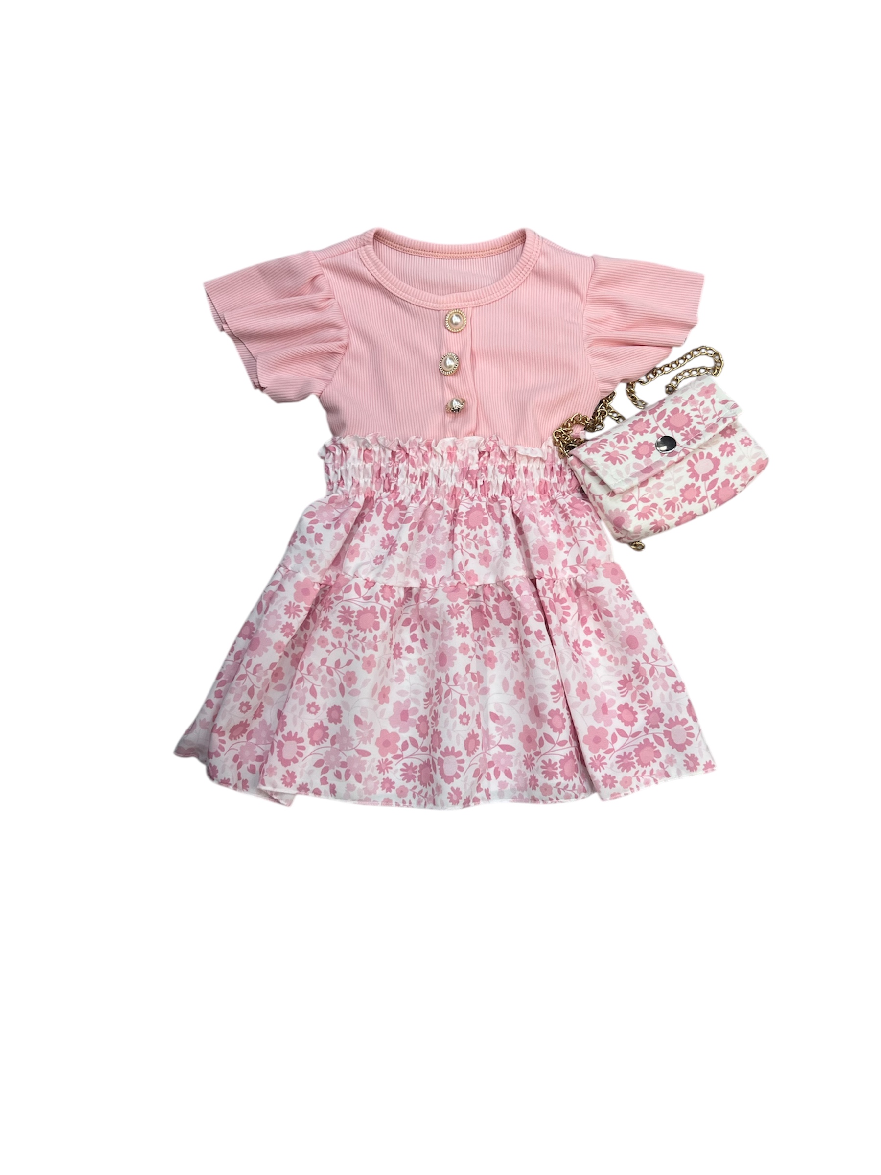 ‘Ilona’Zomer baby jurk roze