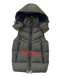 'Johan ' jongens bodywarmer kaki.