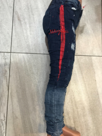 ‘Mike’ jongens jeans rood.