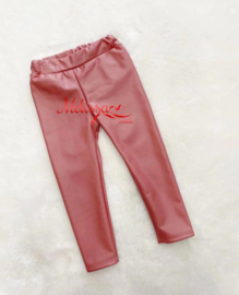 Lederlook Legging Roze