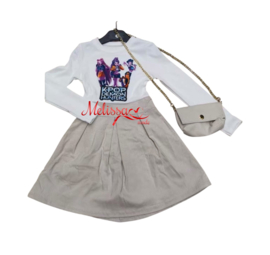 'Roya' meisjes jurk crème .