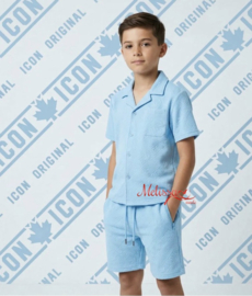 ' I-Con' Tweedelige Jongens Setje Blauw.
