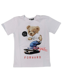 ‘Bear’ jongen t-shirt Wit.