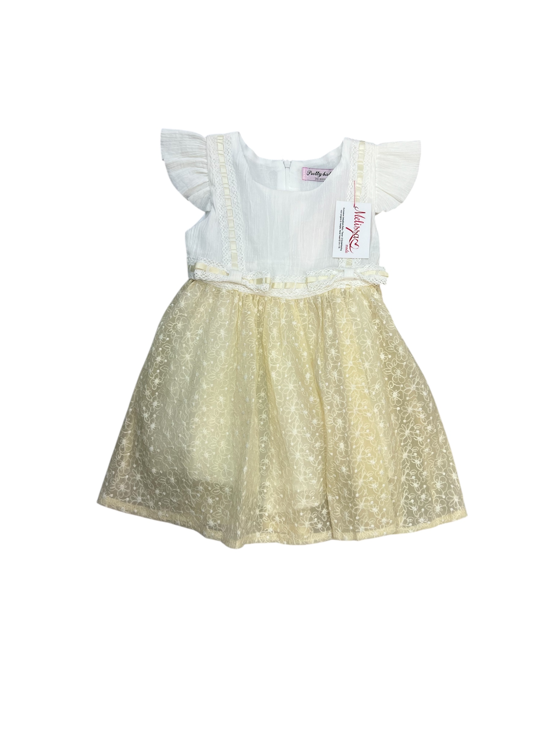 ‘Manouk’ baby jurk geel.