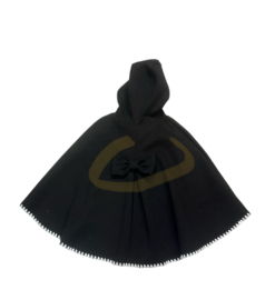 Strik Poncho zwart .