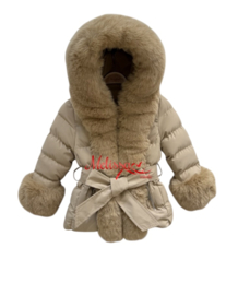 ' Alexia ' Winter Meisjes Jas Crème