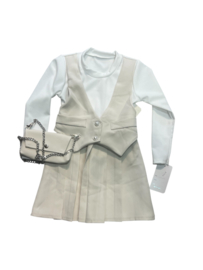 Ruya Meisjes  jurk crème .