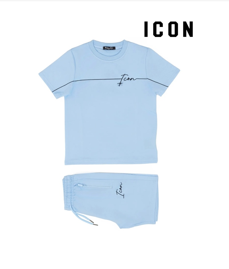 ' I-Con ' Tweedelige Jongens Setje blauw.