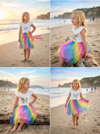 Regenboog Meisjes jurk.