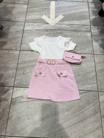 Ruya Meisjes  jurk  roze .