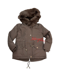 ‘ Ruya ‘ Baby winter jas bruin.