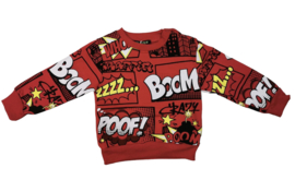 ‘Boom ‘ Baby sweater Rood .