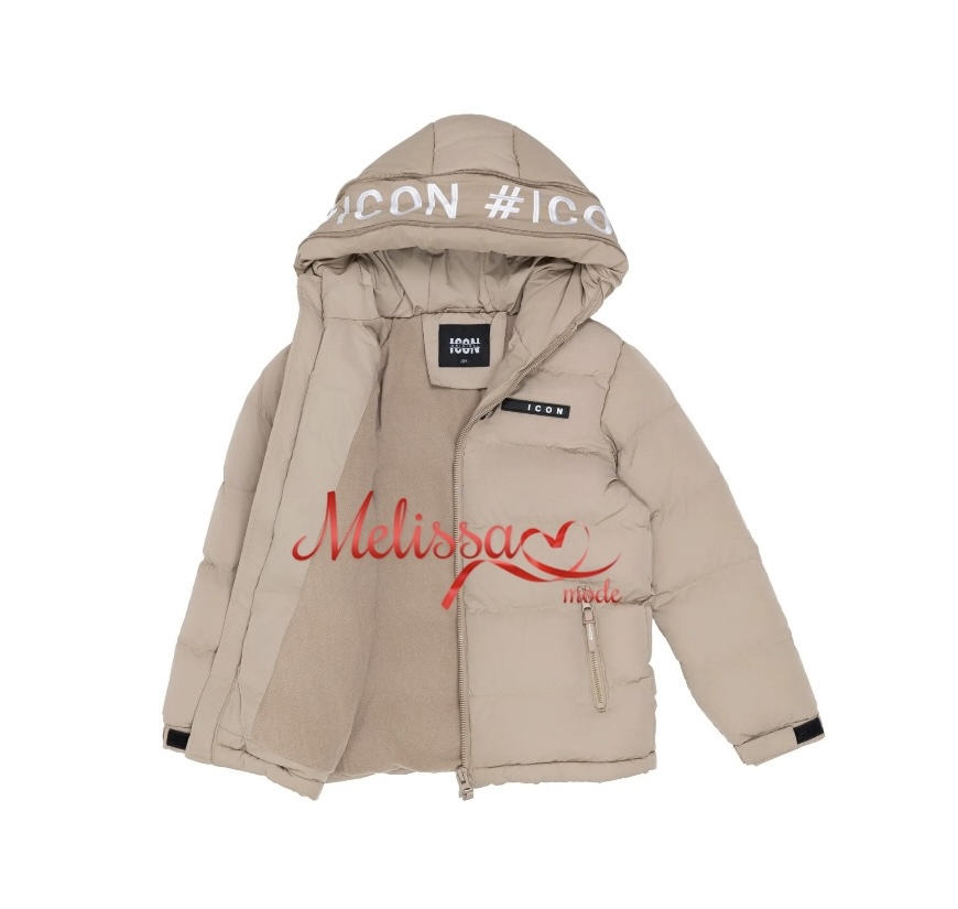 ‘i-con ‘ jongens Winter jas beige.