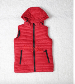 'cris' jongens bodywarmer rood.