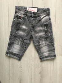 “Ribben” short broek licht grijs