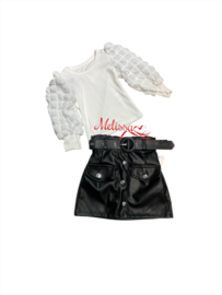 'Mira' baby setje wit.