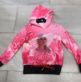 ‘Barbie ‘meisjes Hoody roze hoed.