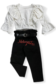 'Sena ' Baby Broek zwart.