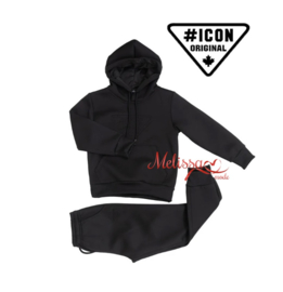 'Icon' jongens trainingspak Zwart .