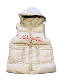 'Cindy ' meisjes bodywarmer crème.