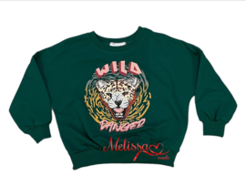 'Wild' meisjes sweater groen.