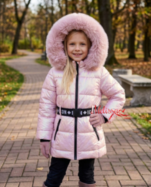 ' I- Con' Meisjes winterjas roze.