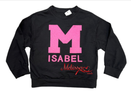 'Isabel' meisjes Sweater zwart.