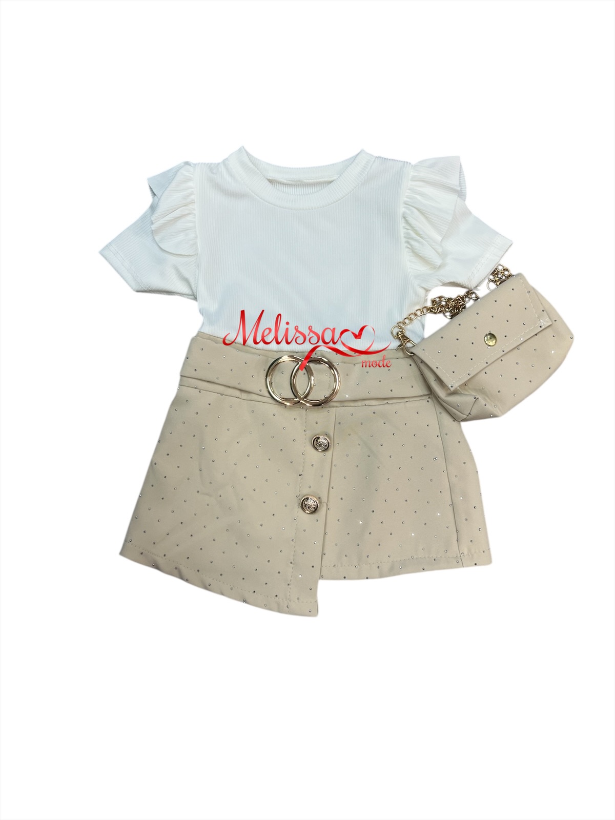 ‘Bella’ baby jurk  crème  .