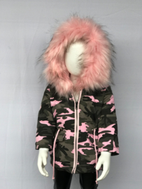 Baby army jas Roze.