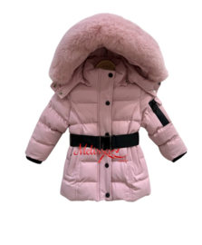 'Nikki ' baby winter jas Roze.