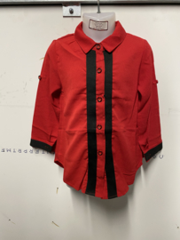 Rood/ zwart blouse