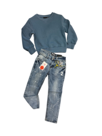 'Denim ' Jongens sweater blauw.