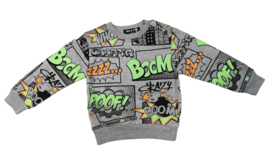 ‘Boom ‘ Baby sweater grijs .