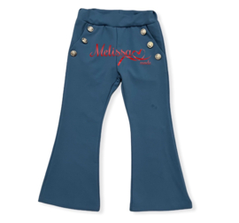 'Helga'  flair pants Blauw.